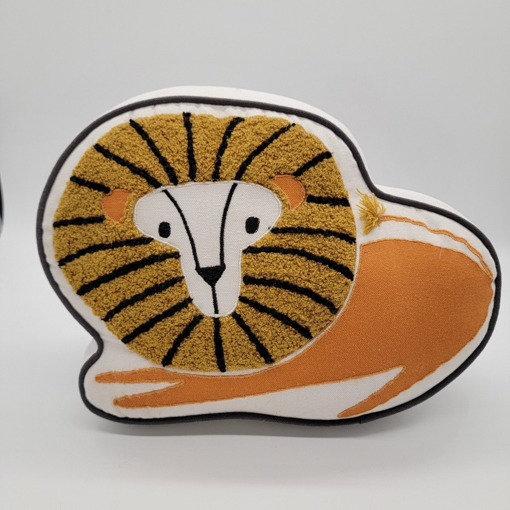 Crate & Kids Lion Accent Throw Pillow Crate & Barrel Safari Accent Series